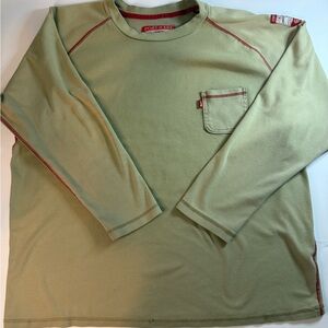 Portwest FR01 Bizflame 2ARC FR Crew Neck Long Sleeve T-Shirt Tan (regular - XXL)